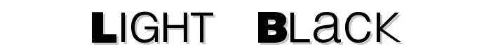 Light & Black font